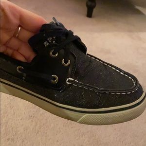 Black Sperry boat shoes!